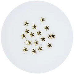 NLS Metal Studs Stars Gold (3mm) 50pcs